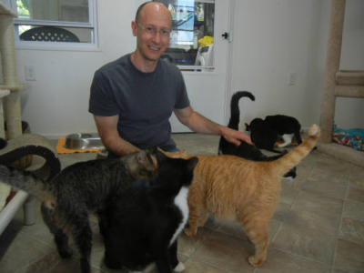 Vince and kitties